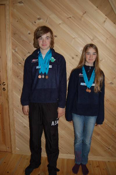 Svømming Torstein og Katrine